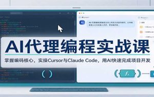AI代理编程实战课：掌握编码核心，实操Cursor与Claude Code，用AI快速完成项目开发