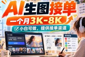 AI生图接单，一个月3K-8K，小白可做，提供接单渠道