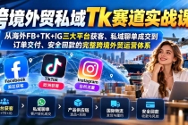 （20894期）跨境外贸私域Tk赛道实战课：从海外FB+TK+IG三大平台获客、私域聊单成交到订单交付、安全回款的完整跨境外贸运营体系