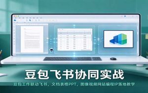 豆包飞书协同实战:豆包工作联动飞书,文档表格PPT,图像视频网站编程IP落地教学