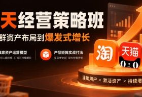 淘天经营策略班,从人群资产布局到爆发式增长,独家资产运营模型,产品矩阵实战打法