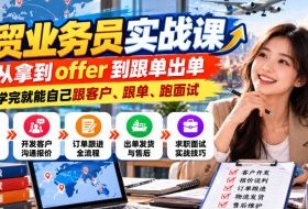 外贸业务员实战课:从拿到offer到跟单出单,学完就能自己跟客户、跟单、跑面试