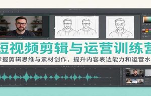短视频剪辑与运营训练营:掌握剪辑思维与素材创作,提升内容表达能力和运营水平