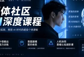 超体社区AI深度课程，十倍输出能力训练，意图建模契约体系，人机协同思维认知进阶课