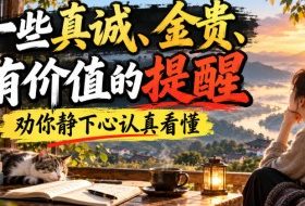 付费文章:一些真诚、金贵、有价值的提醒,劝你静下心认真看懂