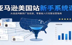 亚马逊美国站新手系统课:从选品判断到广告投放,零基础入行完整运营指南