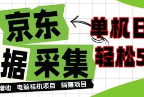 闲置电脑变现!单机单天收益500+,京东数据采集优化,全天纯挂G【揭秘】