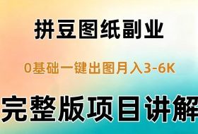 AI拼豆图纸副业,0基础AI一键出图,零库存零发货,1部手机月入3k+详细拆解