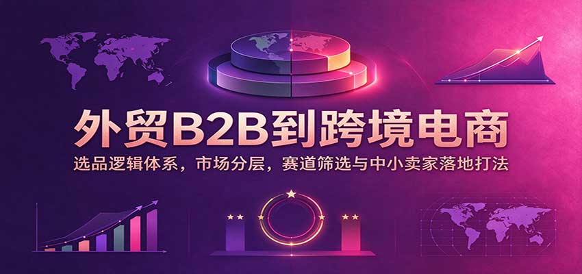 外贸B2B到跨境电商:选品逻辑体系,市场分层,赛道筛选与中小卖家落地打法 外贸B2B到跨境电商:选品逻辑体系,市场分层,赛道筛选与中小卖家落地打法