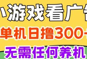 小游戏试玩最新技术，无需养机，测试单机3小时100+，支持模拟器云手机操作，可无限撸【揭秘】