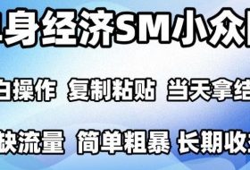 2026最新小众情感赛道,手机操作,十分钟见收益,小白也能当天上手,全程复制粘贴模板即可,单日1k+可批量放大【揭秘】