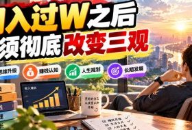 某公众号付费文章:月入过W之后,必须彻底改变三观