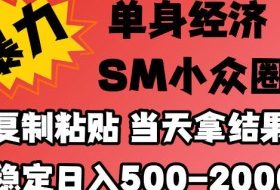 2026最新小众情感赛道，手机操作，十分钟见收益，小白也能当天上手，全程复制粘贴模板即可，稳定日入500-1k，不缺流量，可矩阵批量操作，门槛低【揭秘】