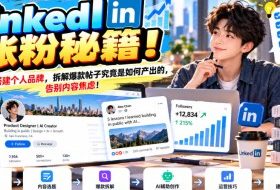 LinkedIn涨粉秘籍!从零搭建个人品牌,拆解爆款帖子究竟是如何产出的,告别内容焦虑!【原创双语字幕】