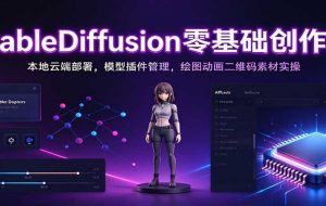 StableDiffusion零基础创作营:本地云端部署,模型插件管理,绘图动画二维码素材实操