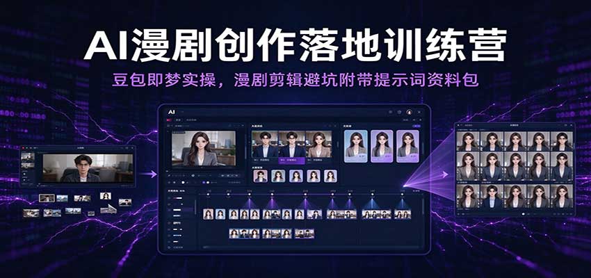 AI漫剧创作落地训练营:豆包即梦实操,漫剧剪辑避坑附带提示词资料包(更新) AI漫剧创作落地训练营:豆包即梦实操,漫剧剪辑避坑附带提示词资料包(更新)